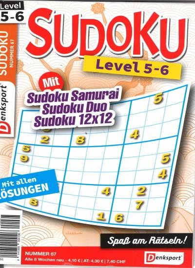 SUDOKU LEVEL 5-6 67/2024