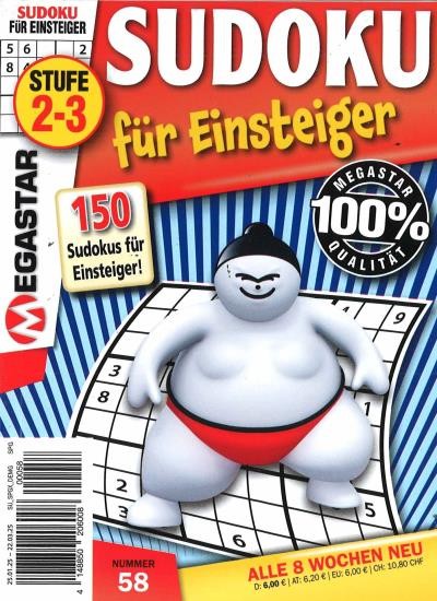 150 SUDOKU FÜR EINSTEIGER 58/2025