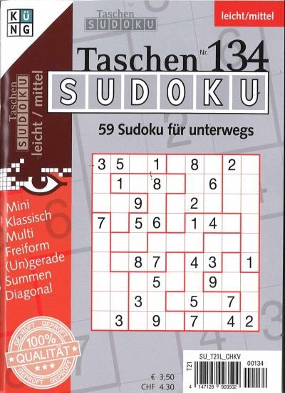 TASCHEN-SUDOKU 134/2024