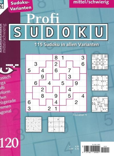 PROFI SUDOKU 120/2024