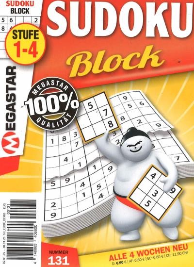 MEGASTAR SUDOKU BLOCK 131/2025