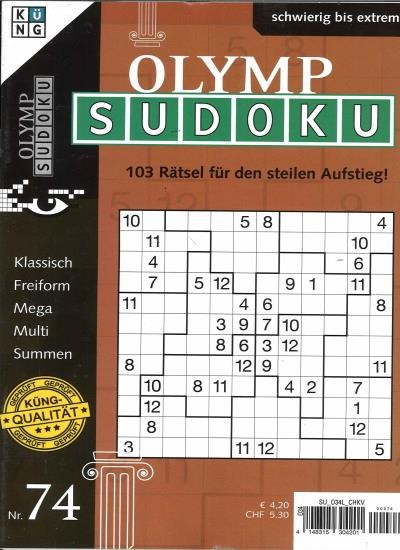 OLYMP SUDOKU 74/2024