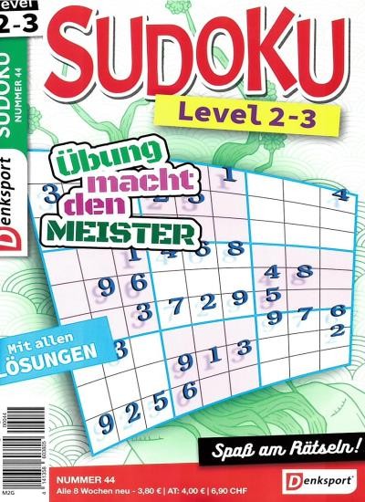 SUDOKU LEVEL 2-3 44/2024