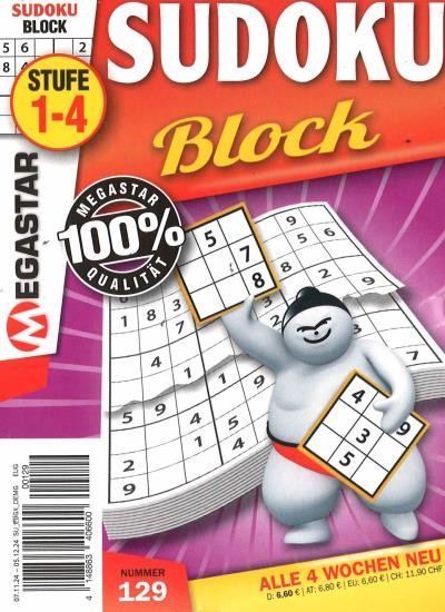 MEGASTAR SUDOKU BLOCK 129/2024