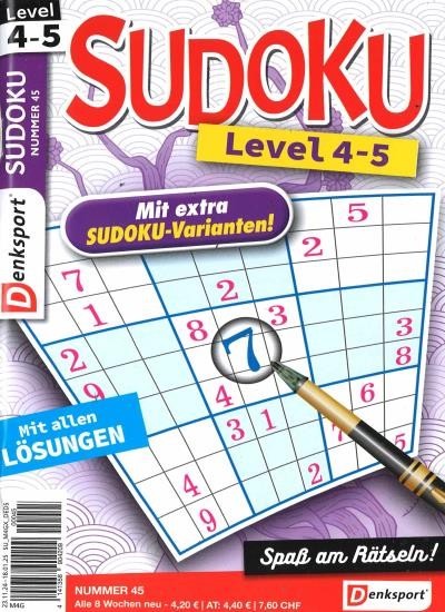 SUDOKU LEVEL 4-5 45/2024