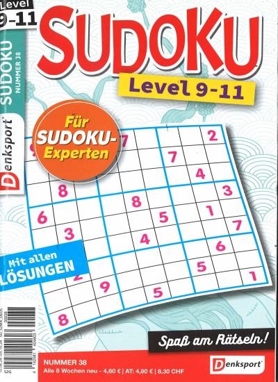 SUDOKU LEVEL 9-11 38/2024