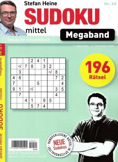 SUDOKU MITTEL MEGABAND Abo