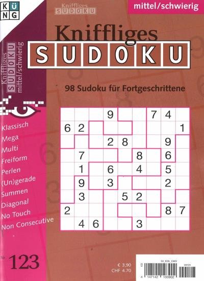 KNIFFLIGES SUDOKU 123/2025