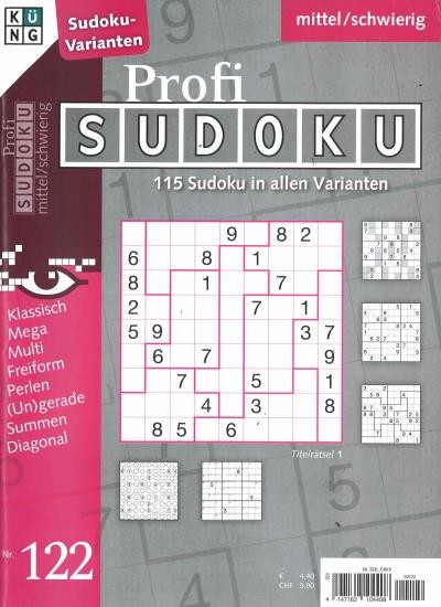 PROFI SUDOKU 122/2025