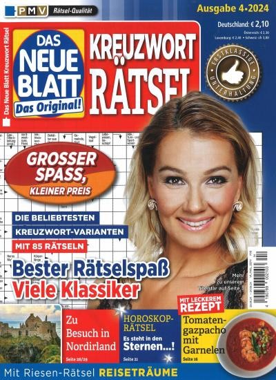 DAS NEUE BLATT KREUZWORT RÄTSEL 4/2024