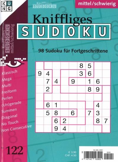 KNIFFLIGES SUDOKU 122/2025