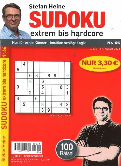 SUDOKU EXTREM BIS HARDCORE 66/2024