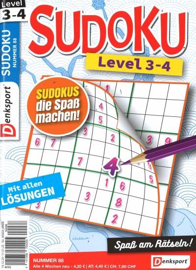 SUDOKU LEVEL 3-4 88/2024