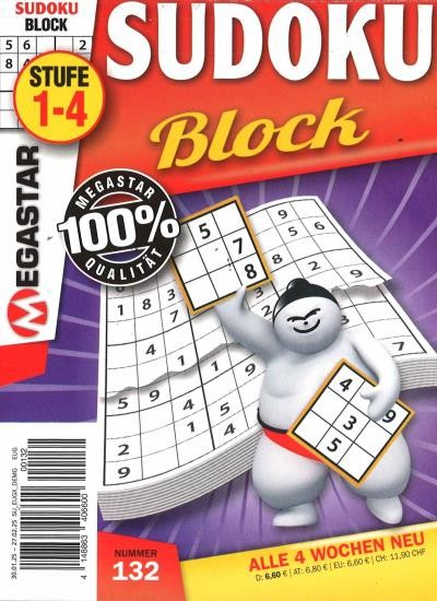 MEGASTAR SUDOKU BLOCK 132/2025