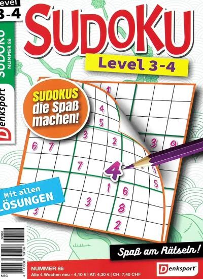 SUDOKU LEVEL 3-4 86/2024