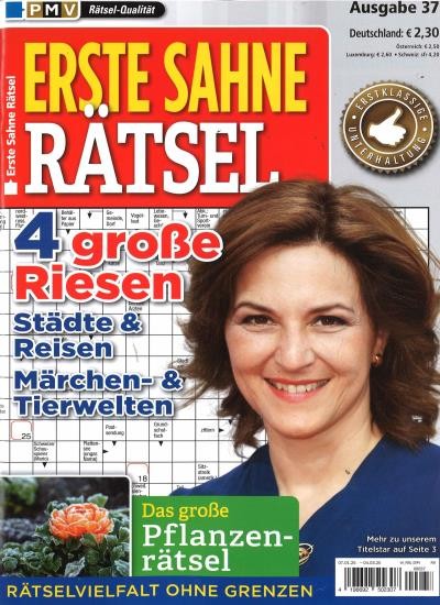 ERSTE SAHNE RÄTSEL 37/2025