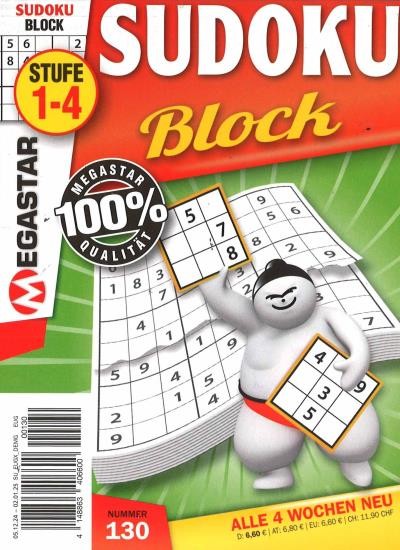 MEGASTAR SUDOKU BLOCK 130/2024