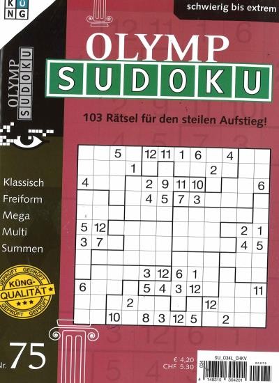 OLYMP SUDOKU 75/2025