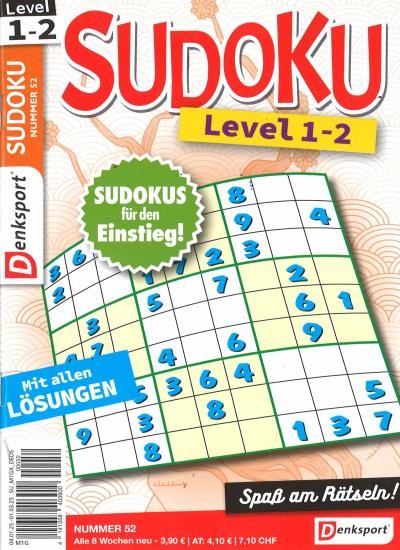 SUDOKU LEVEL 1-2 52/2025