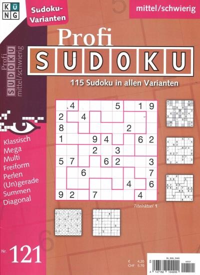 PROFI SUDOKU 121/2025