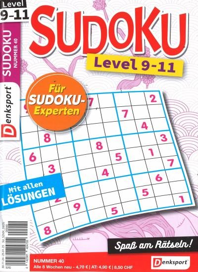 SUDOKU LEVEL 9-11 40/2024