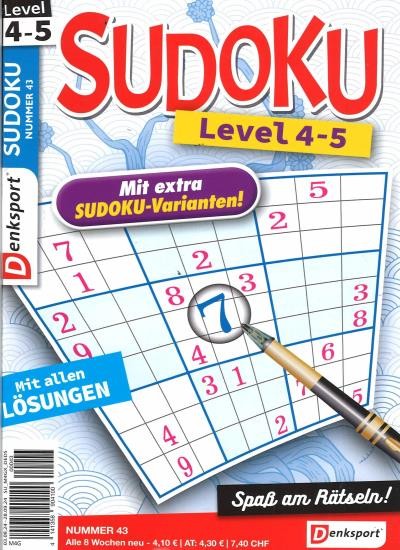 SUDOKU LEVEL 4-5 43/2024