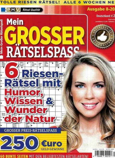 MEIN GROSSER RÄTSELSPASS 8/2024